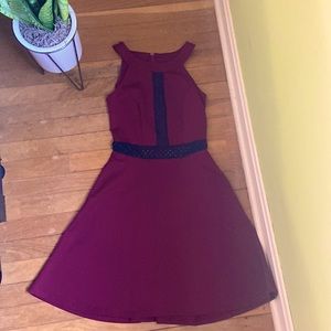 Dark red/maroon dress by iz byer.  Size 0